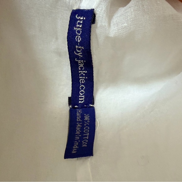 Jupe by Jackie x Comme Des Garçons White Floral Embroidered Button-Up Shirt - Picture 6 of 9